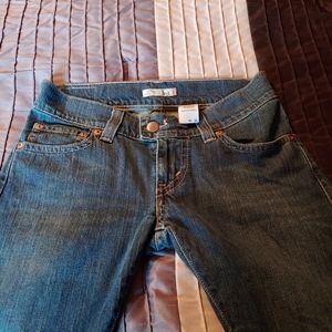 Womens Levis 504 slouch low rise flap pocket jeans